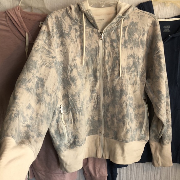 PINK & OLD NAVY lot of 3 size L zip up hoodie sweatshirt jackets w/pockets - Picture 8 of 15